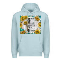 Blue Mist god says you are with sunflower Premium Hoodie - TumblerDesignByShophia