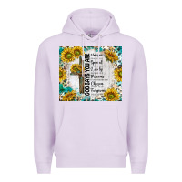 Lilac god says you are with sunflower Premium Hoodie - TumblerDesignByShophia