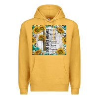 Mustard god says you are with sunflower Premium Hoodie - TumblerDesignByShophia