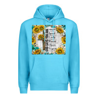 Ocean Blue god says you are with sunflower Premium Hoodie - TumblerDesignByShophia