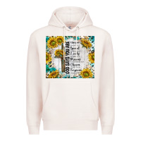Pale Pink god says you are with sunflower Premium Hoodie - TumblerDesignByShophia