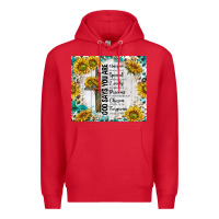Red god says you are with sunflower Premium Hoodie - TumblerDesignByShophia