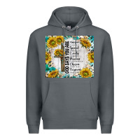 Rock god says you are with sunflower Premium Hoodie - TumblerDesignByShophia