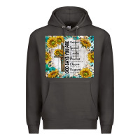 Smoke god says you are with sunflower Premium Hoodie - TumblerDesignByShophia