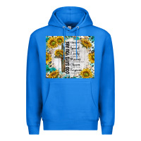 True Royal god says you are with sunflower Premium Hoodie - TumblerDesignByShophia