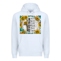 White god says you are with sunflower Premium Hoodie - TumblerDesignByShophia