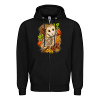 Fall Owl Zipper Hoodie | Teevron