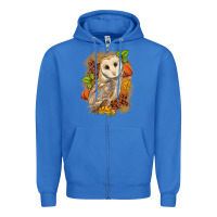 True Royal Fall Owl Zipper Hoodie - LillyAllenDesigns