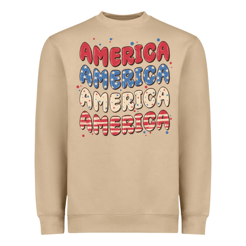 America Heavyweight Sweatshirt by MaliasSmallBusiness | Teevron