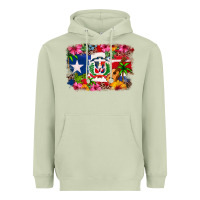 Matcha Dominican Republic and Puerto Rico Flag Heavyweight Hoodie - texasbilliewilder