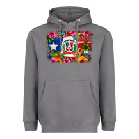 Storm Dominican Republic and Puerto Rico Flag Heavyweight Hoodie - texasbilliewilder