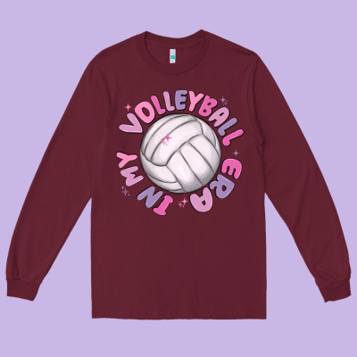 In My Volleyball Era Long Sleeve Tee Designed By Maliassmallbusiness
