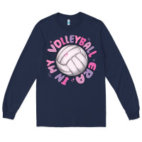 Navy in my volleyball era Long Sleeve Tee - MaliasSmallBusiness