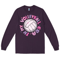 Plum in my volleyball era Long Sleeve Tee - MaliasSmallBusiness