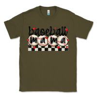 Army Green baseball mama Classic Tee - MaliasSmallBusiness