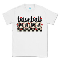 White baseball mama Classic Tee - MaliasSmallBusiness