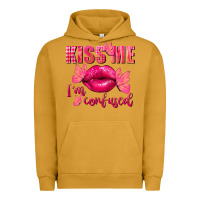 Pigment Peanut Butter Kiss me i'm so confused Valentine's Day Urban Hoodie - FaDigitalArtStudio