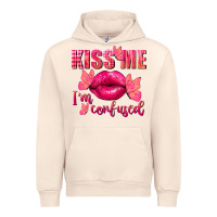 Sandshell Kiss me i'm so confused Valentine's Day Urban Hoodie - FaDigitalArtStudio