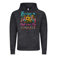 Vintage Black being a mom makes my life complete Vintage Hoodie - Artiststas