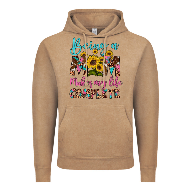 Being A Mom Makes My Life Complete Vintage Hoodie by Artiststas | Teevron