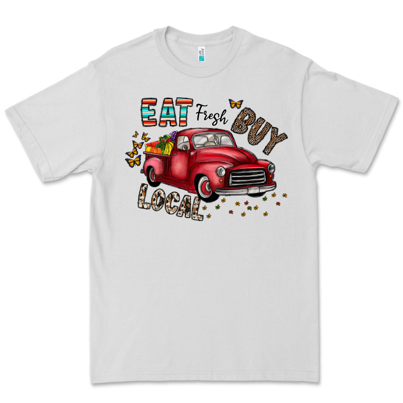 Eat Fresh Buy Local Premium Tee by CowhideDigitalArt | Teevron