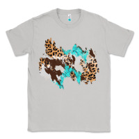 Moon Dust cowhide leopard turquoise patch Classic Tee - AdoDesignShop