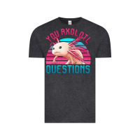 Vintage Black you axolotl questions 80's retro sunset Vintage Tee - Jasminsmagicworld
