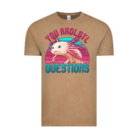 Vintage Coffee you axolotl questions 80's retro sunset Vintage Tee - Jasminsmagicworld