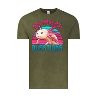 Vintage Olive you axolotl questions 80's retro sunset Vintage Tee - Jasminsmagicworld