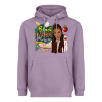 Lavender black teacher magic with afro Heavyweight Hoodie - NancyCooperArtShop