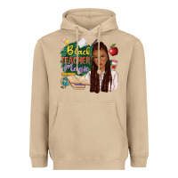 Black Teacher Magic With Afro Heavyweight Hoodie | Teevron
