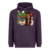 Plum black teacher magic with afro Heavyweight Hoodie - NancyCooperArtShop