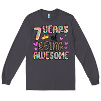 Smoke 7 years of being awesome Long Sleeve Tee - MaliasSmallBusiness