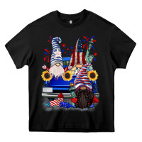 Black 4th of July gnomes truck Heavy Core Tee - CowGirlArtShop
