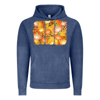 Vintage Denim fall pumpkin background Vintage Hoodie - AdoDesignShop