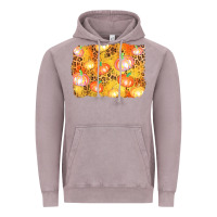 Vintage Zinc fall pumpkin background Vintage Hoodie - AdoDesignShop