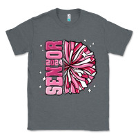Charcoal Heather senior 2024 pink cheer Classic Tee - MaliasSmallBusiness