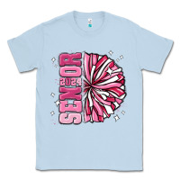Dusty Blue senior 2024 pink cheer Classic Tee - MaliasSmallBusiness