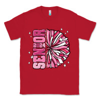 Red senior 2024 pink cheer Classic Tee - MaliasSmallBusiness