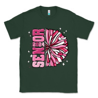 Sports Green senior 2024 pink cheer Classic Tee - MaliasSmallBusiness
