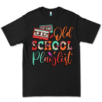Black old school playlist cassette Premium Tee - FaDigitalArtStudio