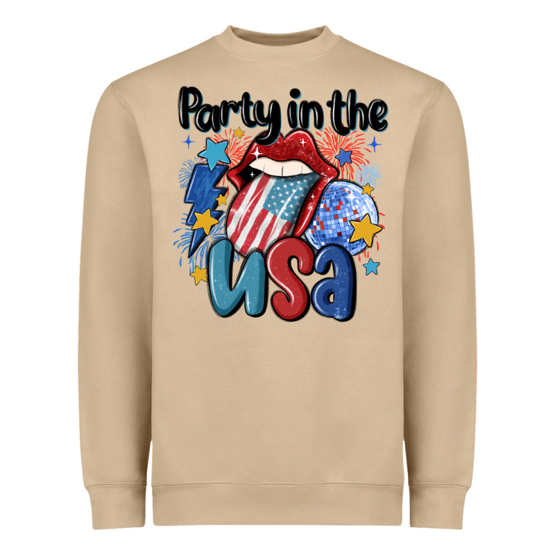 Party In The Usa Heavyweight Sweatshirt by MaliasSmallBusiness | Teevron
