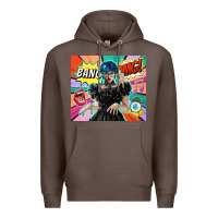 Coffee pop art gothic girl Premium Hoodie - TumblerDesignByShophia