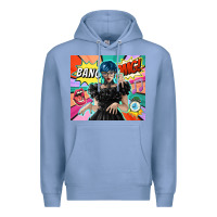 Colony Blue pop art gothic girl Premium Hoodie - TumblerDesignByShophia