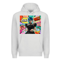 Dove Grey pop art gothic girl Premium Hoodie - TumblerDesignByShophia