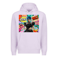 Lilac pop art gothic girl Premium Hoodie - TumblerDesignByShophia