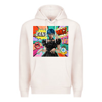 Pale Pink pop art gothic girl Premium Hoodie - TumblerDesignByShophia