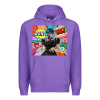 Purple pop art gothic girl Premium Hoodie - TumblerDesignByShophia