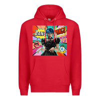 Red pop art gothic girl Premium Hoodie - TumblerDesignByShophia