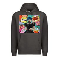 Smoke pop art gothic girl Premium Hoodie - TumblerDesignByShophia